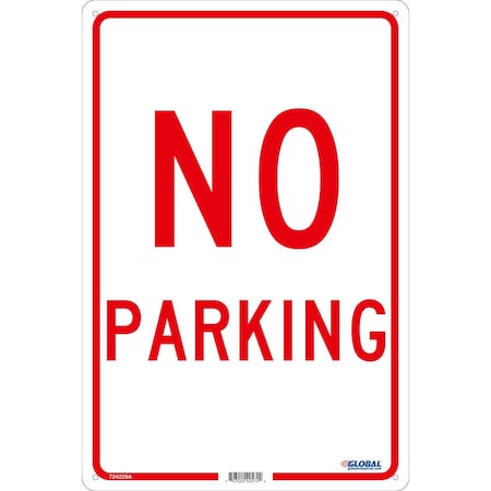 No Parking, 18x12, .040 Aluminum